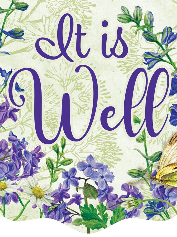 Vinyl Bunting-It is Well for wholesale by Custom Decor