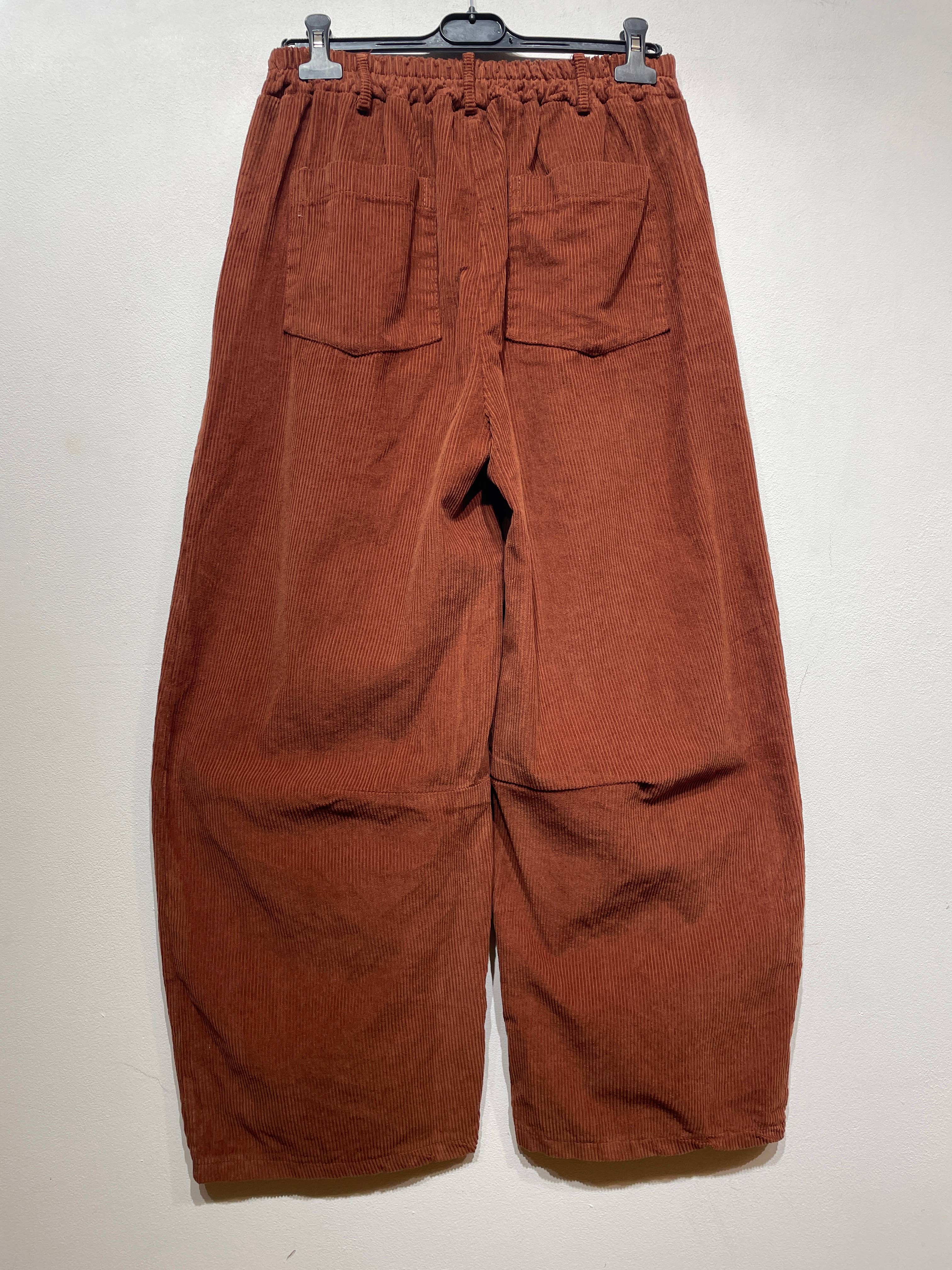 LINEN & COTTON HOUSE - Wholesale Pants - Women's - 77503 VELVET TROUSERS WITH POCKETS, IN COTTON15