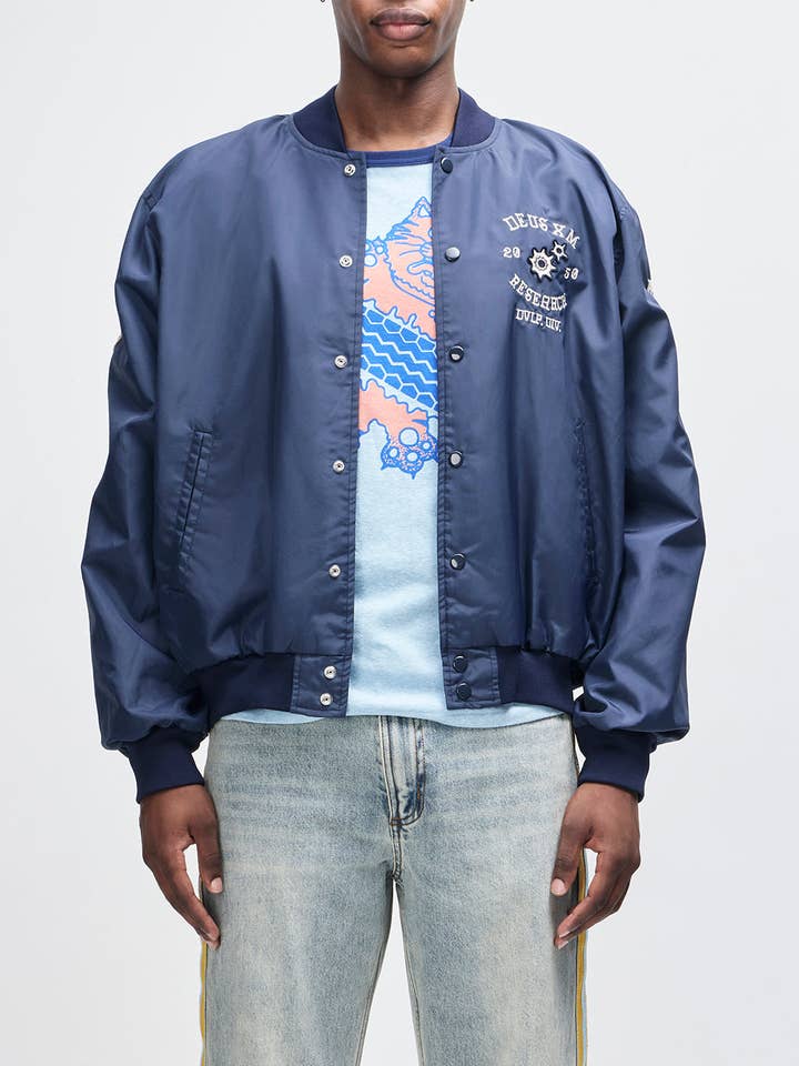 Horsepower Jacket - Black Iris for wholesale by Deus Ex Machina