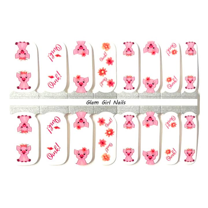 Pig Pen Nail Polish Wraps for wholesale by Glam Girl Nails