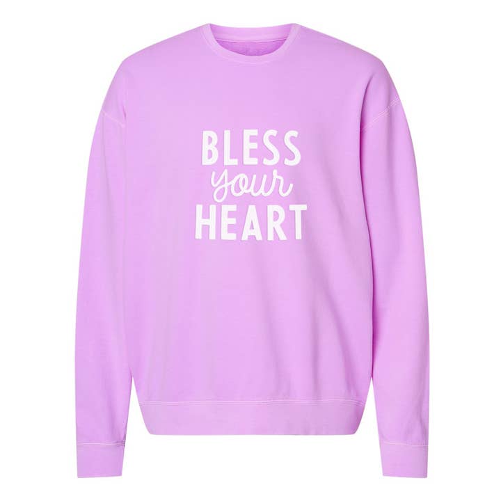 Frankie Jean - Wholesale Graphic Sweatshirt - Unisex - Bless Your Heart Washed Sweatshirt9