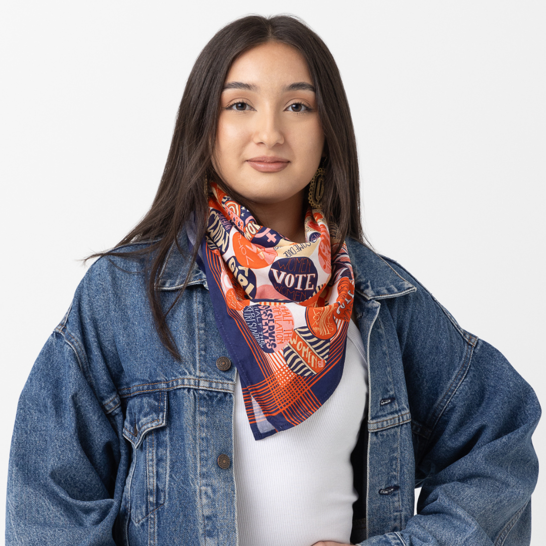Handker Bandanas - Wholesale Bandana - Women's - No. 050 Votes for Women Bandana 2024 Edition1