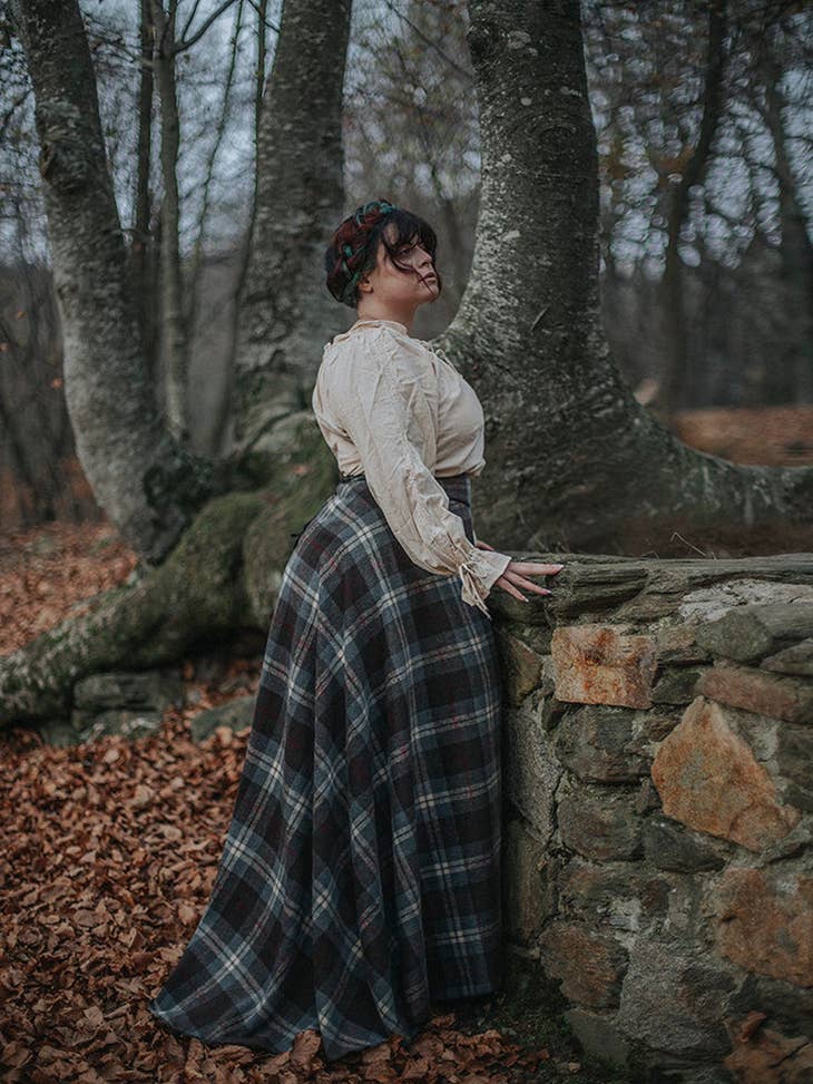 Immunitet Har det dårligt sød smag Tartan Nederdel brun grå outlander historisk skotsk til din butik | Faire