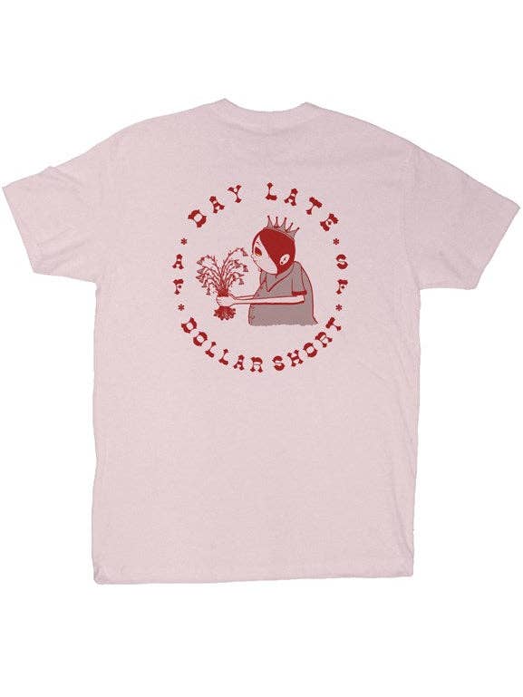 1 JOUR DE RETARD $ GOMME COURTE/ROUGE pour la vente par AllFamCo