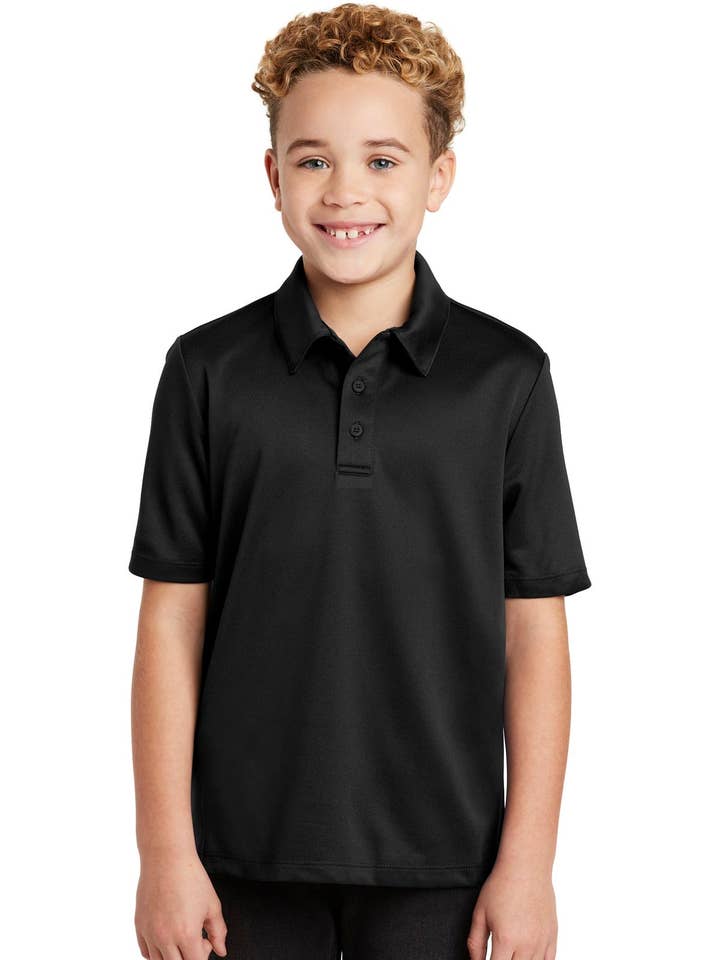 Ink Tees Anpassad T-shirt Personligt Tryck, Premiumkvalitet, Snabb Leverans, Flera Färger Port Authority Youth Silk Touch™ Performance Polo. Y540 för wholesale av Ink Tees Custom Tshirts