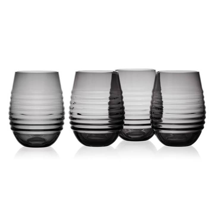 Mikasa Ciara Stemlss Wine Smoke S4 Gift Box for wholesale on Faire