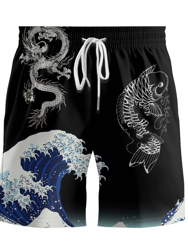 KS18 Dragon Nature Shorts for wholesale by niepce