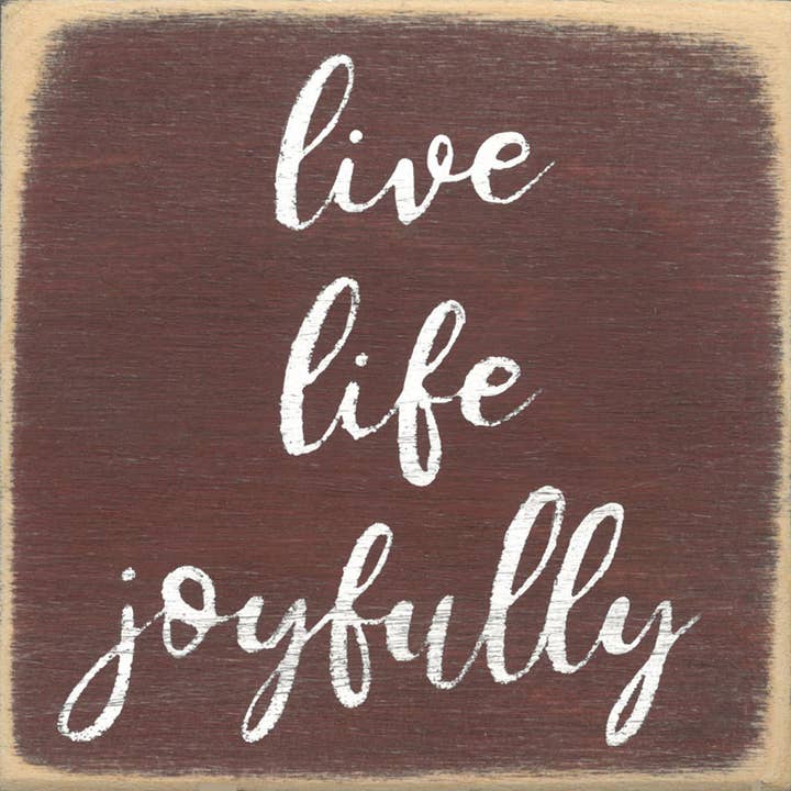 Gar Wholesale Inc. - Wholesale Sign - 4X4-144 Joyfully