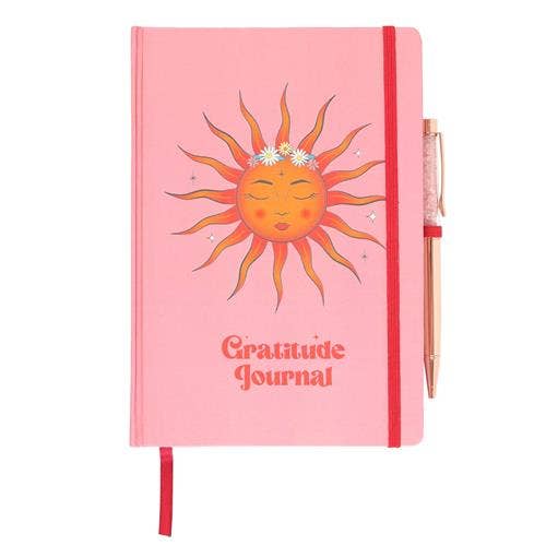 The Sun Gratitude Journal With Rose Quartz Pen for wholesale by Green Tree