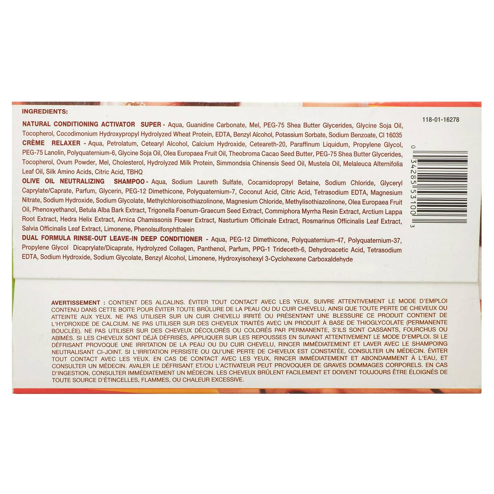 KT Supply - Wholesale Hair Conditioner - Africa's Best Dual Relaxer No Lye Super1