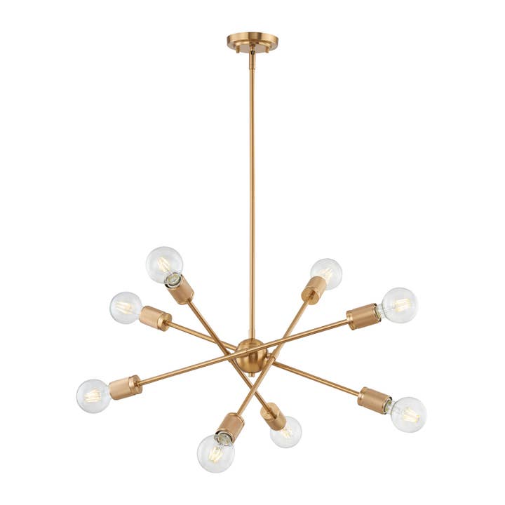 Elk Home - Wholesale Chandelier/Hanging Light - Module 8-Lght Chandelier Burnished Brass
