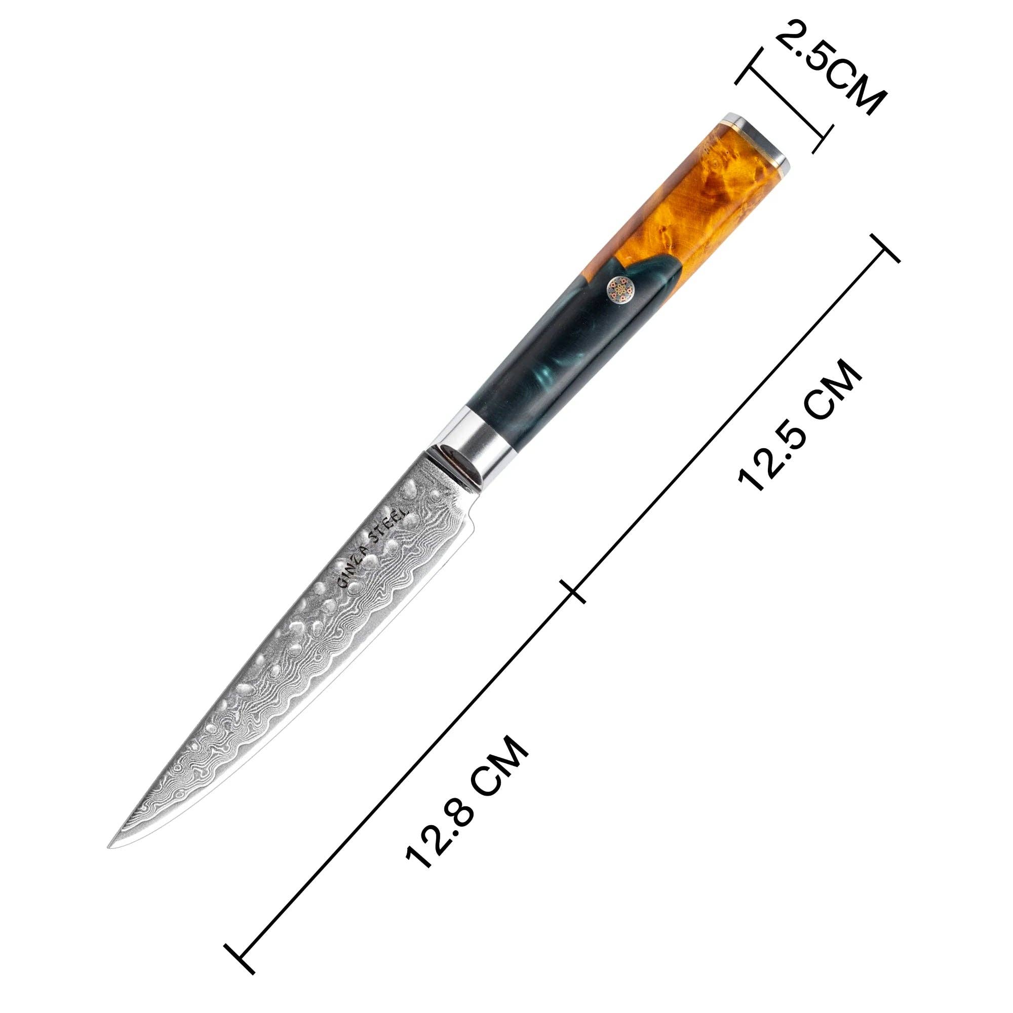 Ginza Steel - Wholesale Kitchen/Utility Knife - Kaze Katana – 6-Inch Utility Knife, Damascus VG10 Steel, 67 Layers4