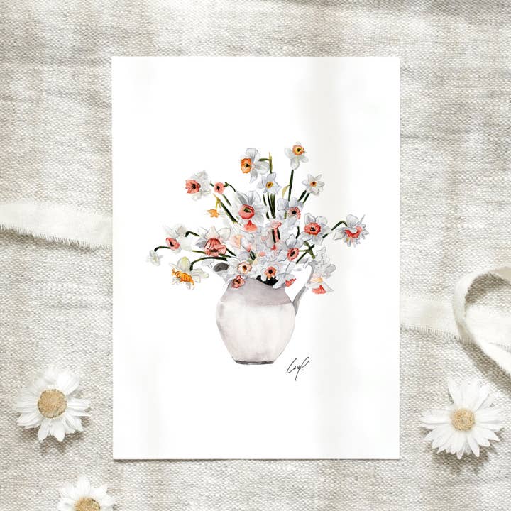 Leo La Douce GmbH - Wholesale Postcard - Postcard - Daffodiles2