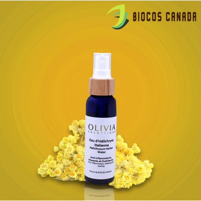 Biocos Canada – Großhandel Gesichts- und Körpernebel/Wasser – Italienisches Helichrysum-Wasser – Entzündungshemmend & Heilend0