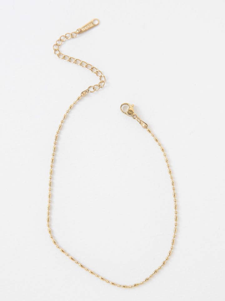 Mini Gold Bead Anklet for wholesale by Lovoda
