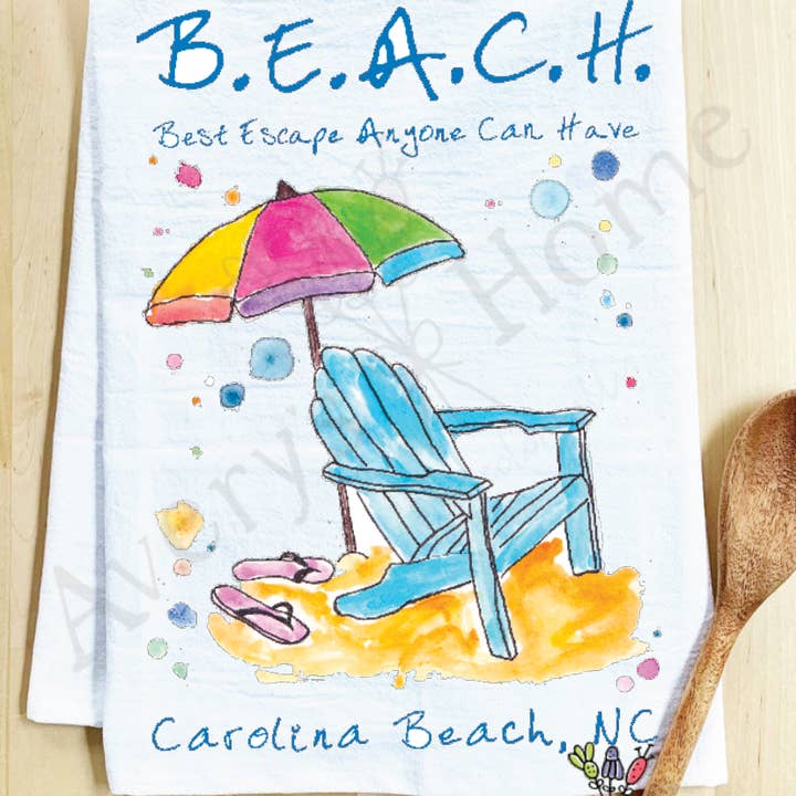 Avery's Home - Wholesale Tea Towel - Beach Vacation Souvenir Customizable Tea Towel21