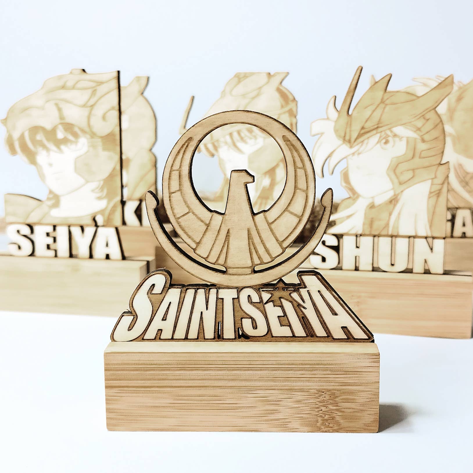 Studio Rima - Wholesale Decorative Figurine - Saint Seiya Wooden Statuette - Geek Trophy Home Decor2