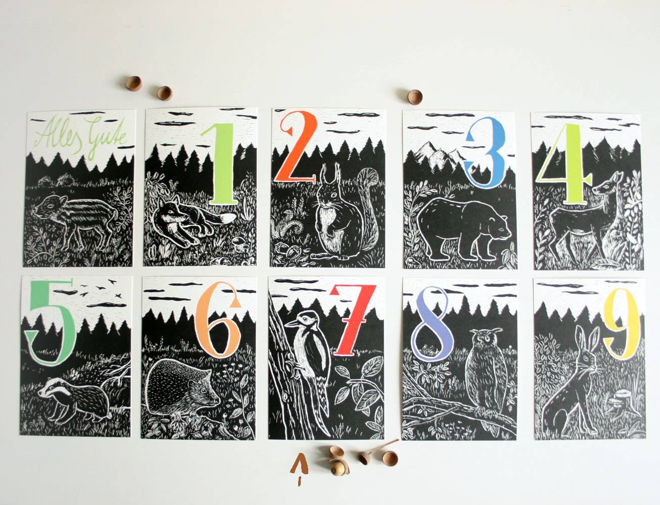 Katja Rub - Wholesale Birthday Card - Postcard Woodpecker, Birthday Card for Children, Forest Animal4