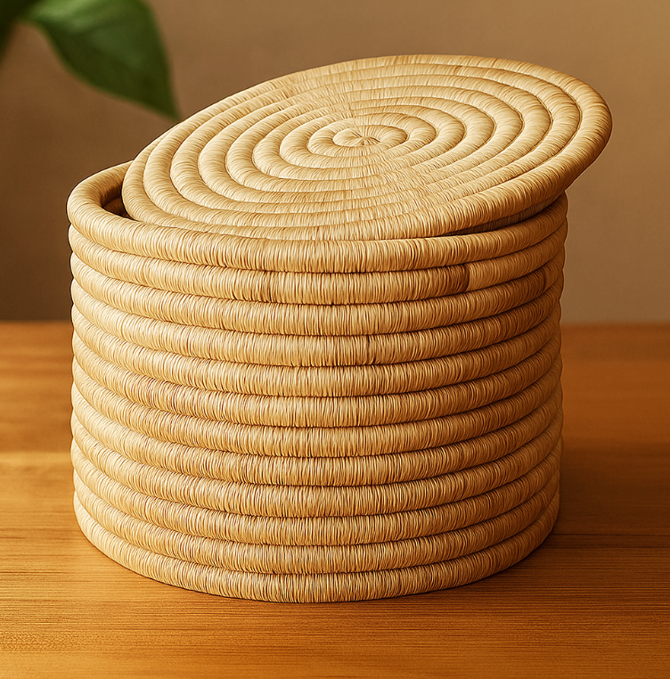 Authentic Origin Colombia - Wholesale Decoratief bord/schotel/kom - Handgemaakte Geweven Fique Mand – Opberg- & Woondecoratie1