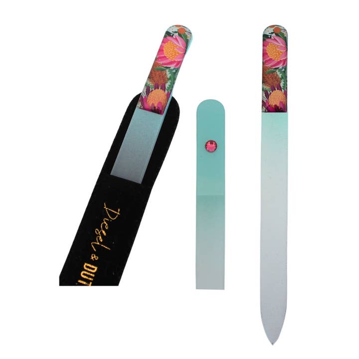 Bushland Botanicals Glass Nail File for wholesale by Diesel & Dutch