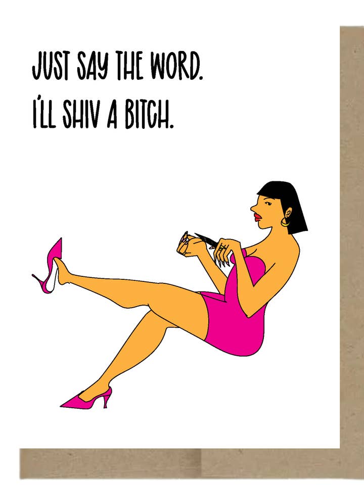 Just Say the Word greeting card for wholesale by Harmony Art Shop