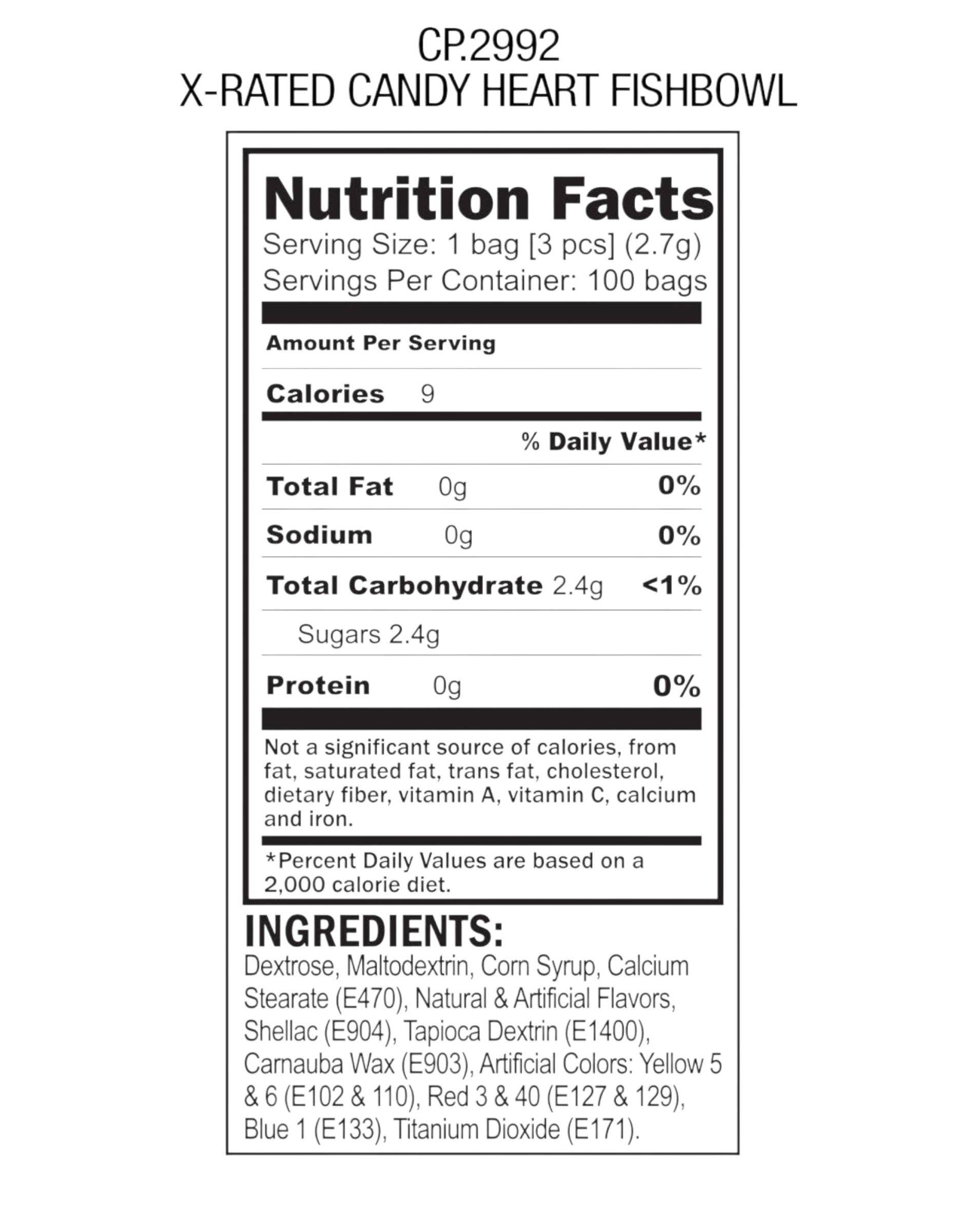 Little Genie Productions - Wholesale Hard Candy - X-Rated Valentine's Candy Message - 100 Pack Display3