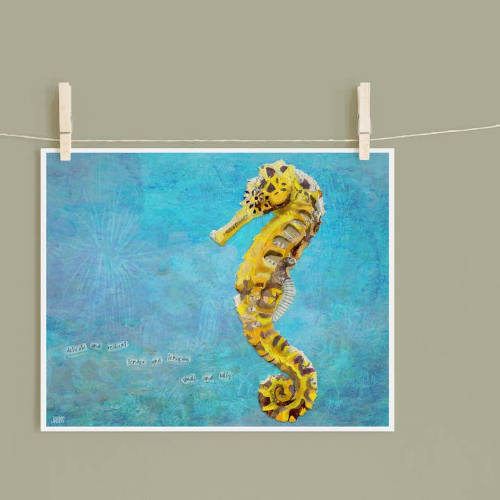 Found & Rewound - Wholesale Art Print - Seahorse -  print0