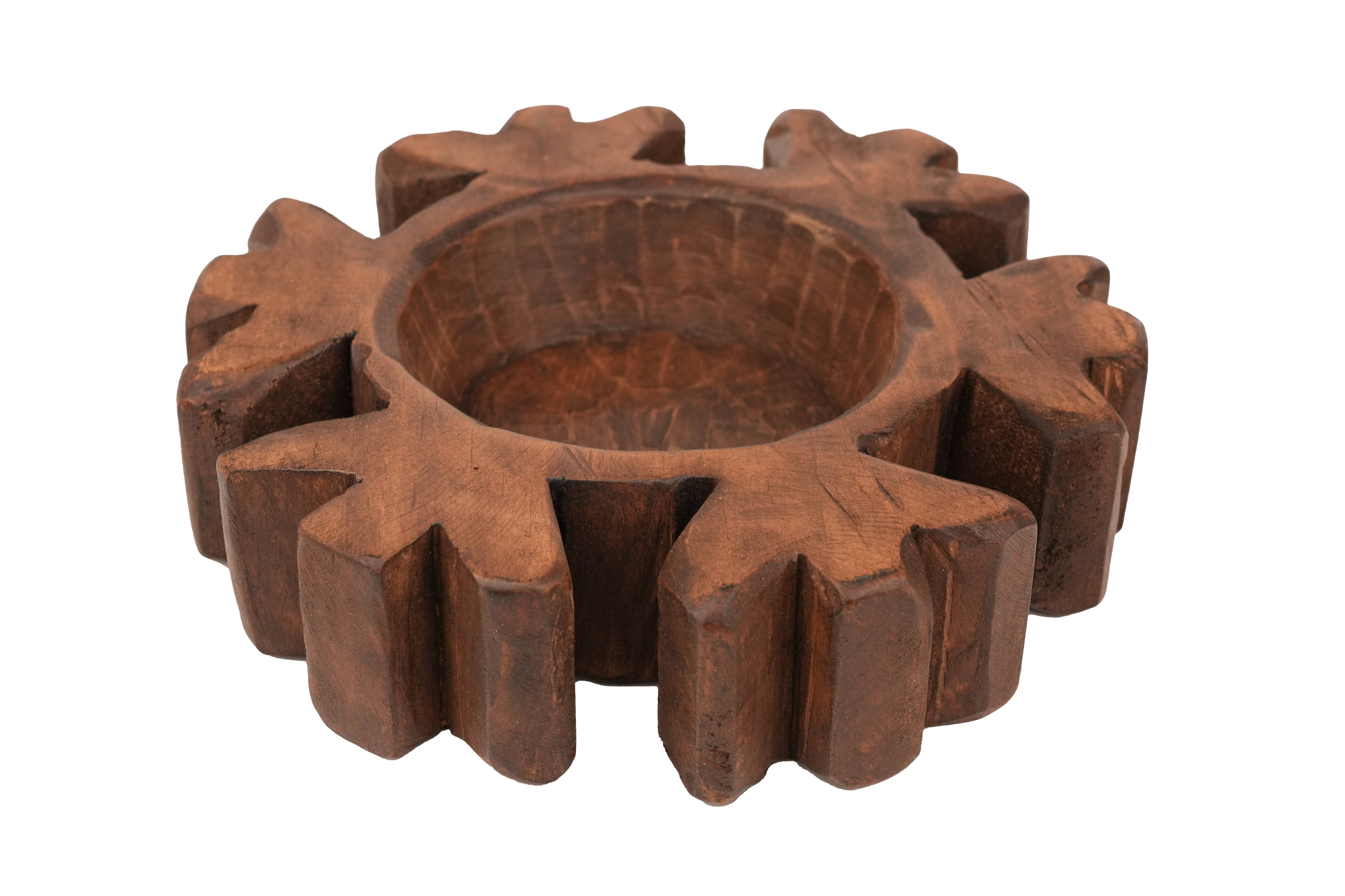 My Amigos Imports - Wholesale Candle Holder - Snowflake Dough Bowl-8-9 in-Christmas-Candle Ready-Waxed3