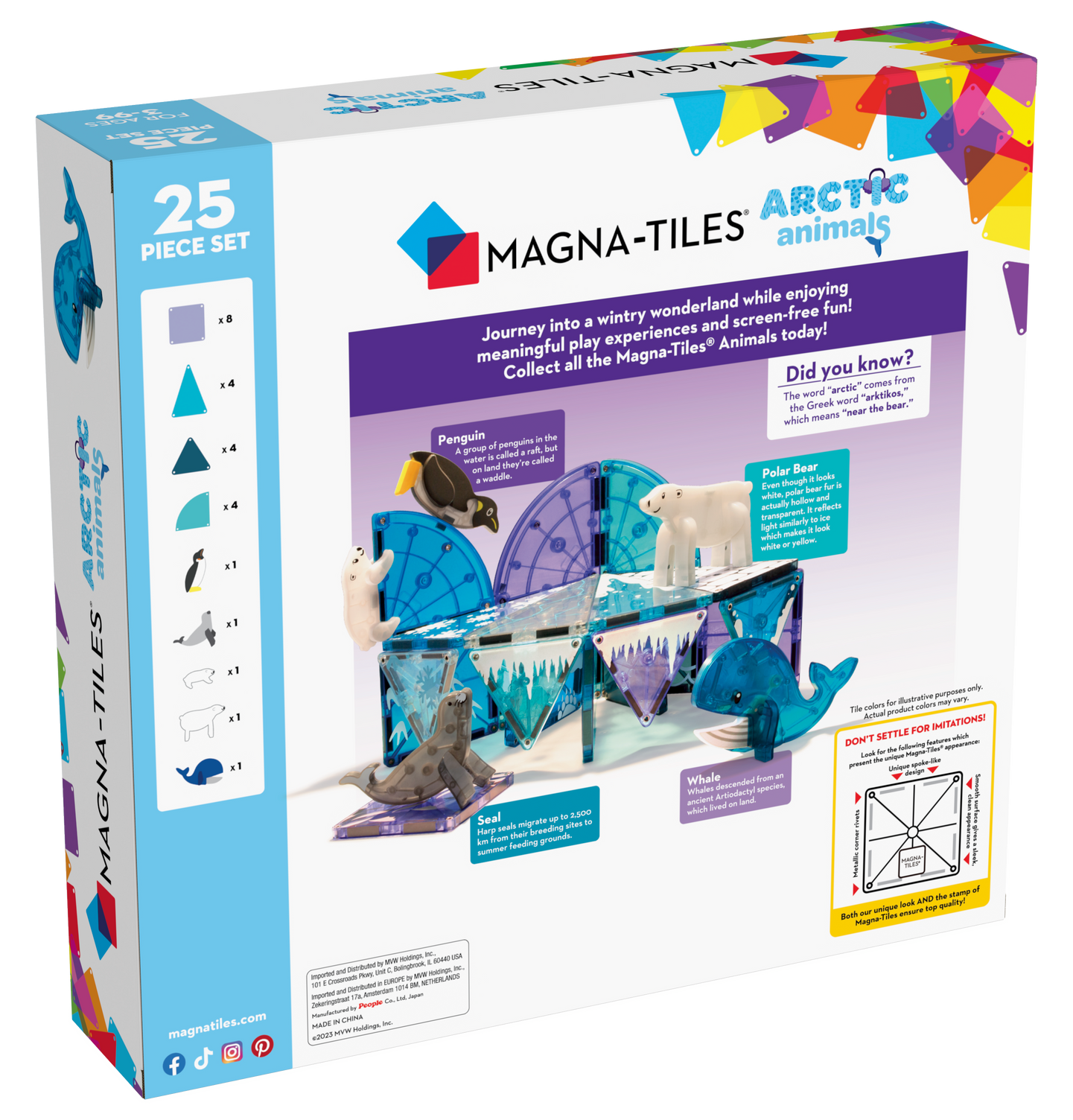 Magna-Tiles - Wholesale Building Set - Kids - Magna-Tiles Arctic Animals 25-Piece Set1