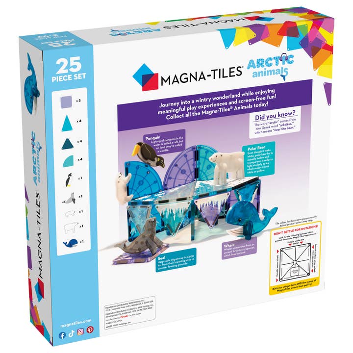 Magna-Tiles - Wholesale Building Set - Kids - Magna-Tiles Arctic Animals 25-Piece Set1