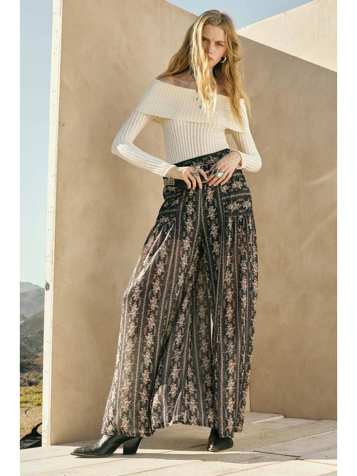 Promesa USA - Wholesale Knit Sweater - Women's - Sheer Rib-Knit Off-Shoulder Foldover Sweater14