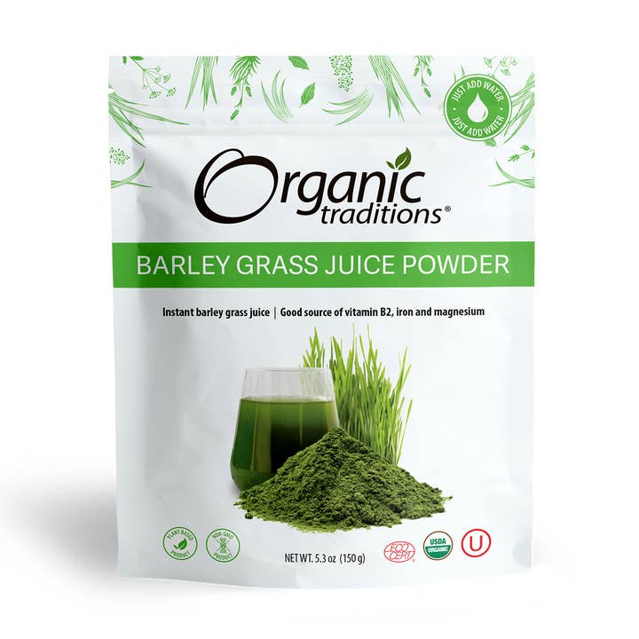 Poudre de jus d'herbe d'orge pour la vente par Organic Traditions