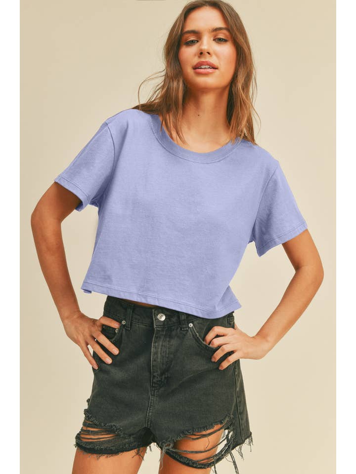 Honestee - Wholesale T-Shirt - Women's - Blank Short Cropped T-Shirt20