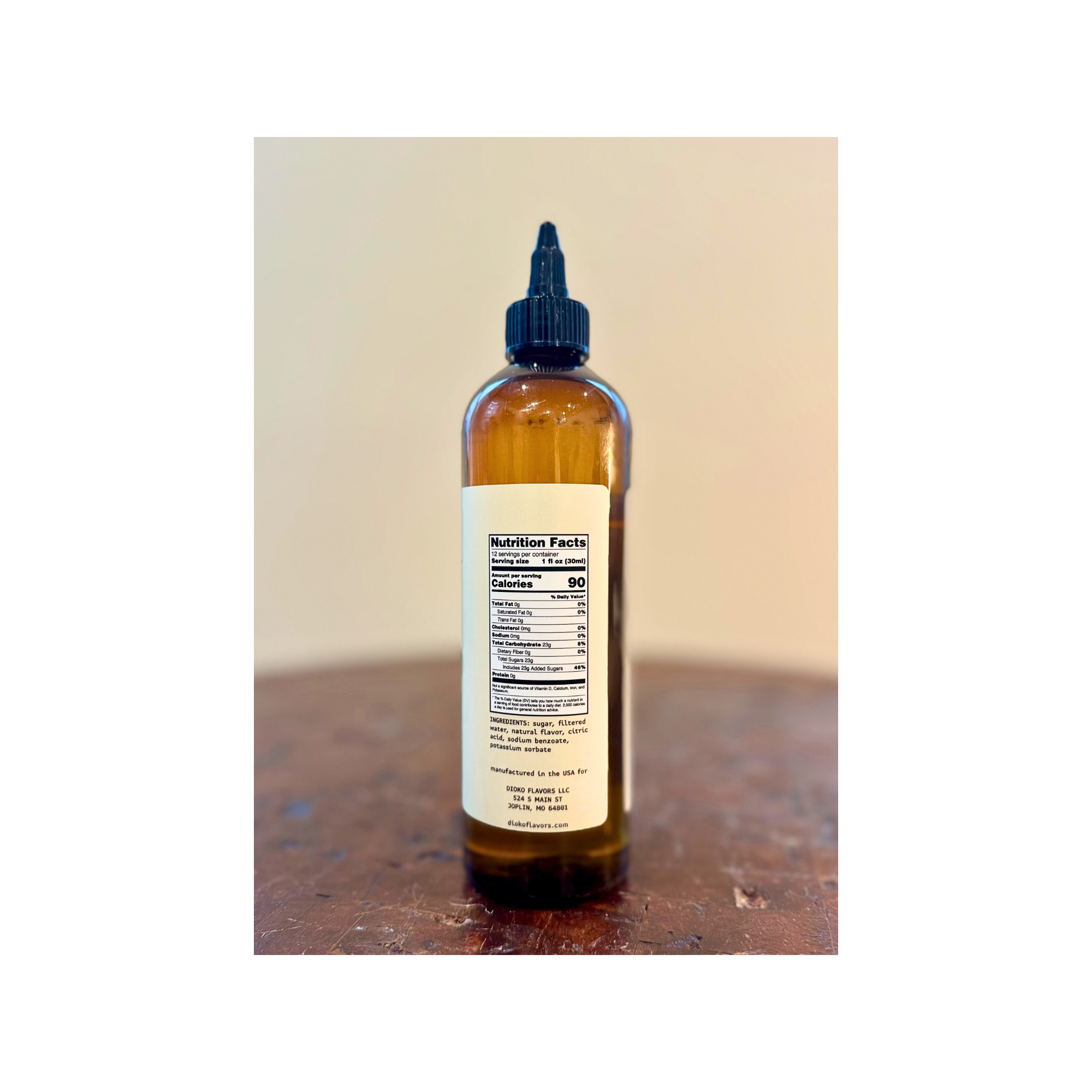 Dioko Flavors LLC - Wholesale Flavored Syrup - Dioko Premium Simple Syrup, 12 fl. oz Vanilla5