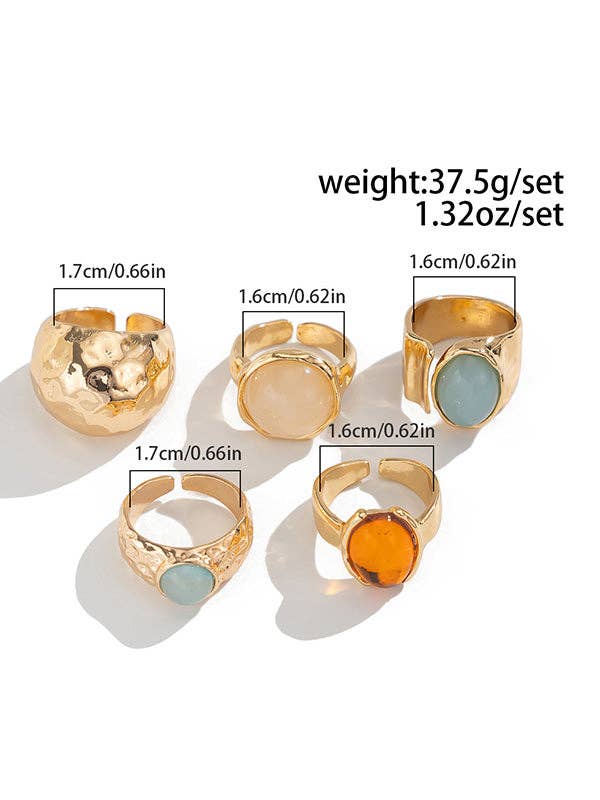 GOLD Geometric Ringent Rings Accessories for wholesale on Faire10