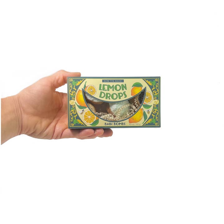 Sow the Magic - Wholesale Bath bomb/fizz - Natural Lemon Drop Bath Bomb Gift Set made with Lemon + MInt7