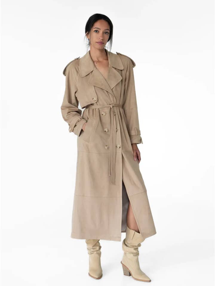 Texturierter Trenchcoat Safino für den Großhandel von Nenya Fashion Limited