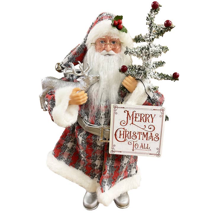 15" Merry Xmas to All Claus for wholesale by Santa’s Workshop Inc.
