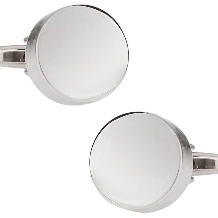 Ronde graveerbare manchetknopen voor wholesale door Cuff-Daddy