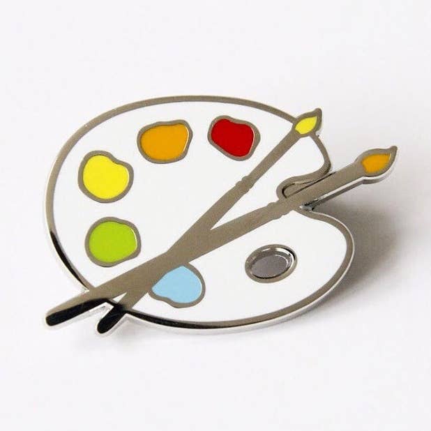 Unexpected Flair - Wholesale Lapel Pin/Button - Paint Palette Enamel Pin0