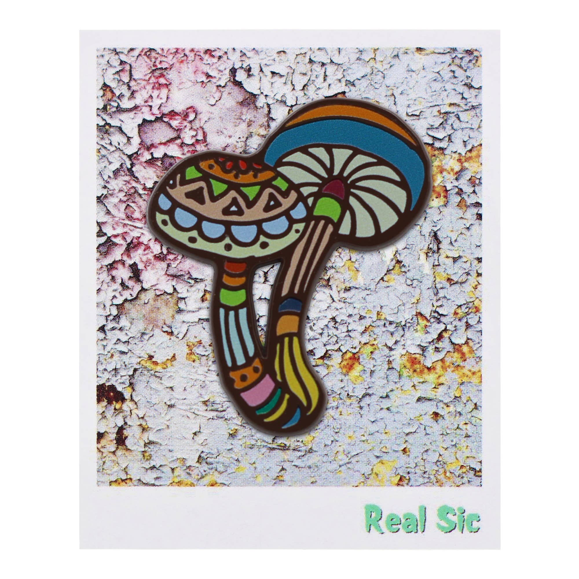 Real Sic - Wholesale Lapel Pin/Button - Magic Mushroom Pin - Psychedelic Psilocybin Fungi Enamel Pin1