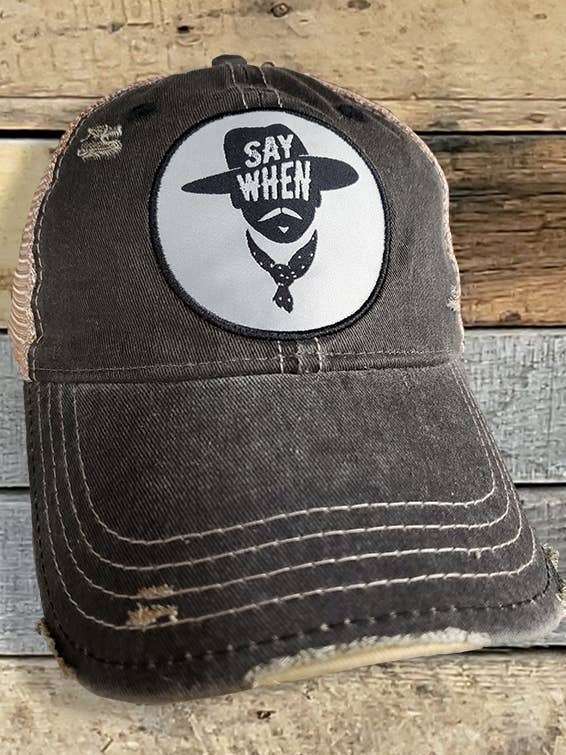 ! Les chapeaux disent quand pour la vente par Mason Jar Label