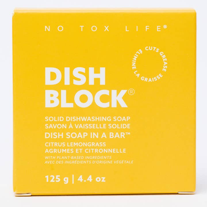 No Tox Life - Wholesale Dish Soap - DISH BLOCK® solid dish soap bar - Citrus Lemongrass - No Tox Life2