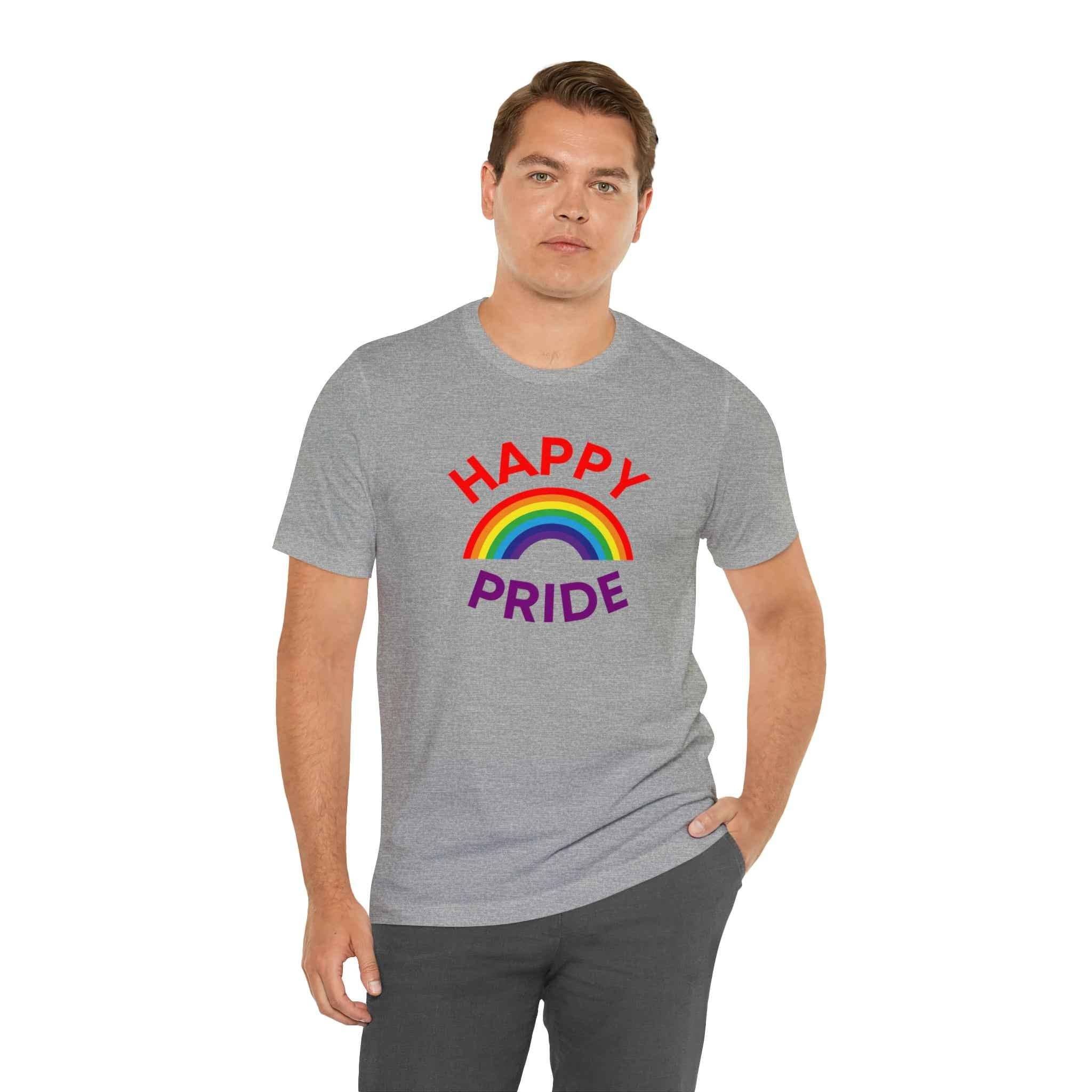 Pride Majic - Wholesale Screen Printed T-Shirt - Unisex - Happy Pride Rainbow Tee – by PrideMajic.com 🌈2