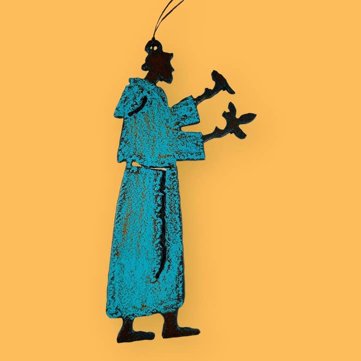 Whimsies - Wholesale Ornament - St. Francis Ornament Saints metal Christmas Catholic gift