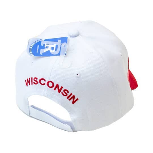7 Star - Wholesale Baseball Cap - Women's - Wisconsin Red & White Caps1