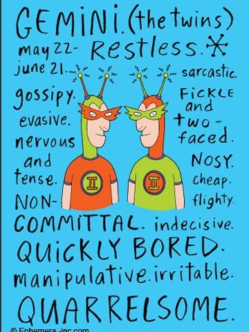 MAGNET: Gemini naughty Clayboys for wholesale by Ephemera