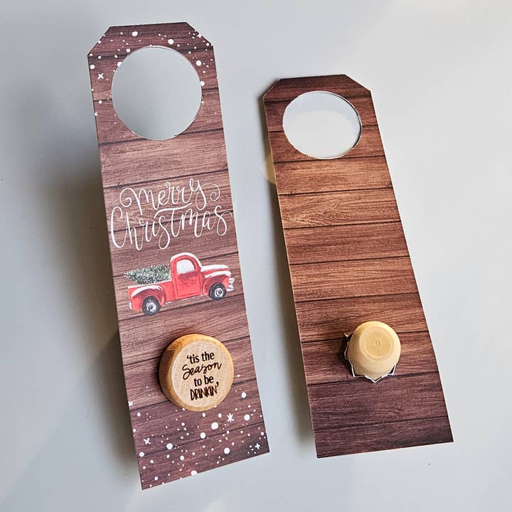 Lou Golden Designs - Wholesale Wine Stopper - Christmas Wine Bottle Gift Tag & Stopper7