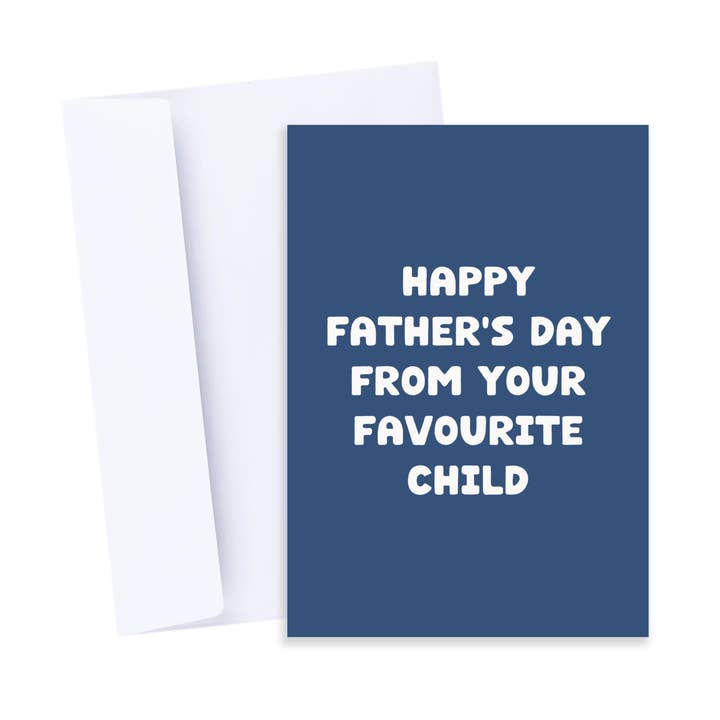 Fars dag foretrukne børnekort - Sjovt kort til far for engroshandel hos Popsy Press