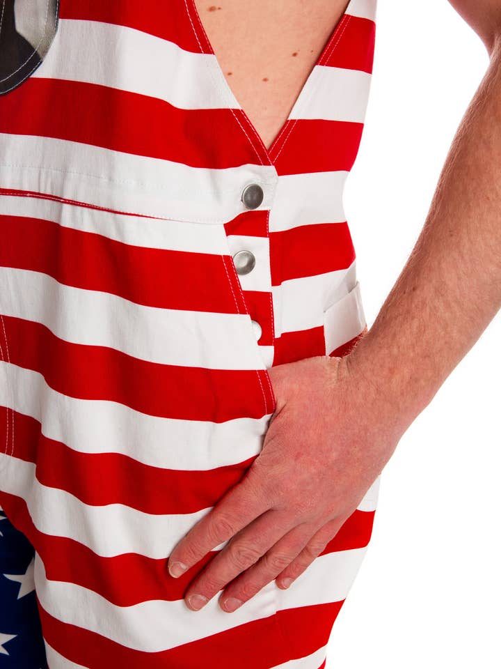 Shinesty, Inc - Wholesale Overalls - Men’s - The Screamin Eagles | American Flag Overalls3